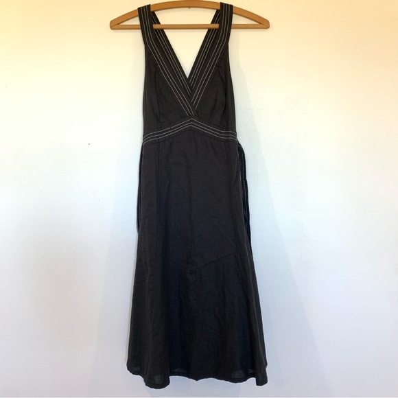 Zara Strappy Linen Blend Dress - Picture 2 of 9